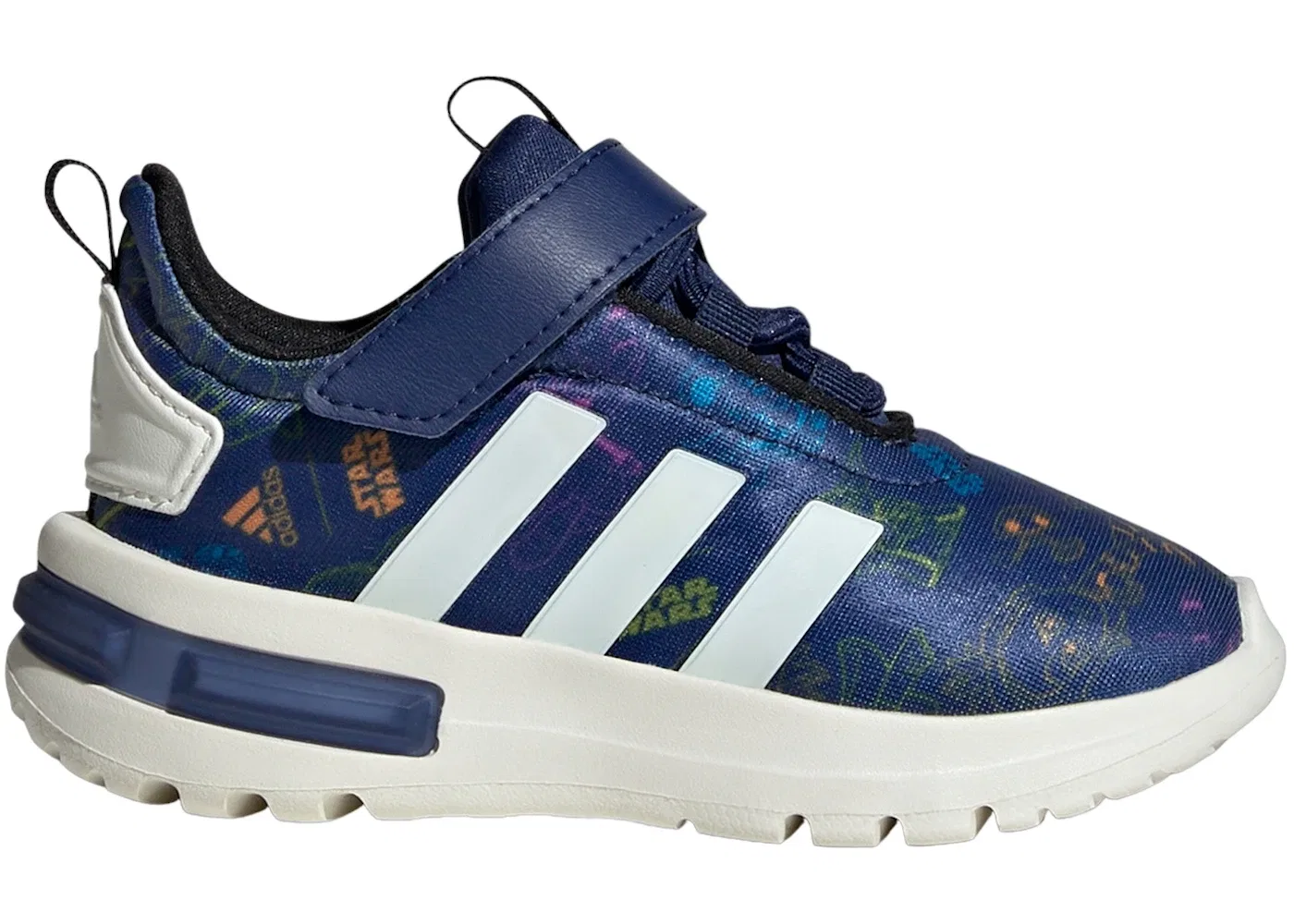Детские кроссовки для мальчиков с полоской Adidas Racer TR21, Dark Blue/Off White/Core Black