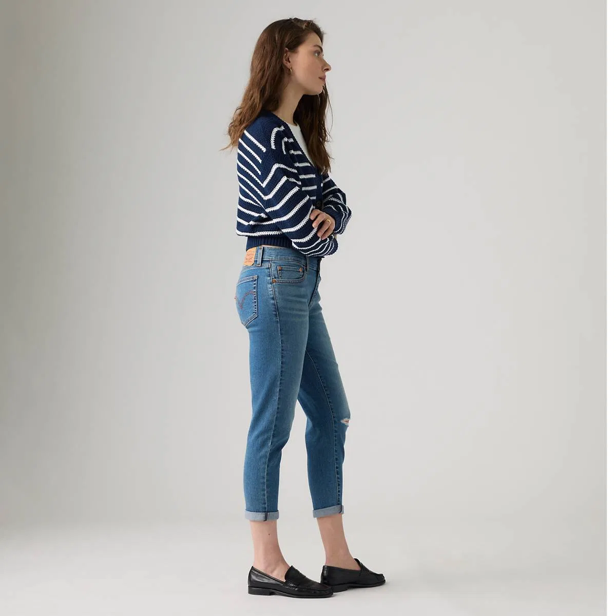 Джинсы-Бойфренды средней посадки для женщин Levi's, Timeless Tint - Medium Wash — фото 4