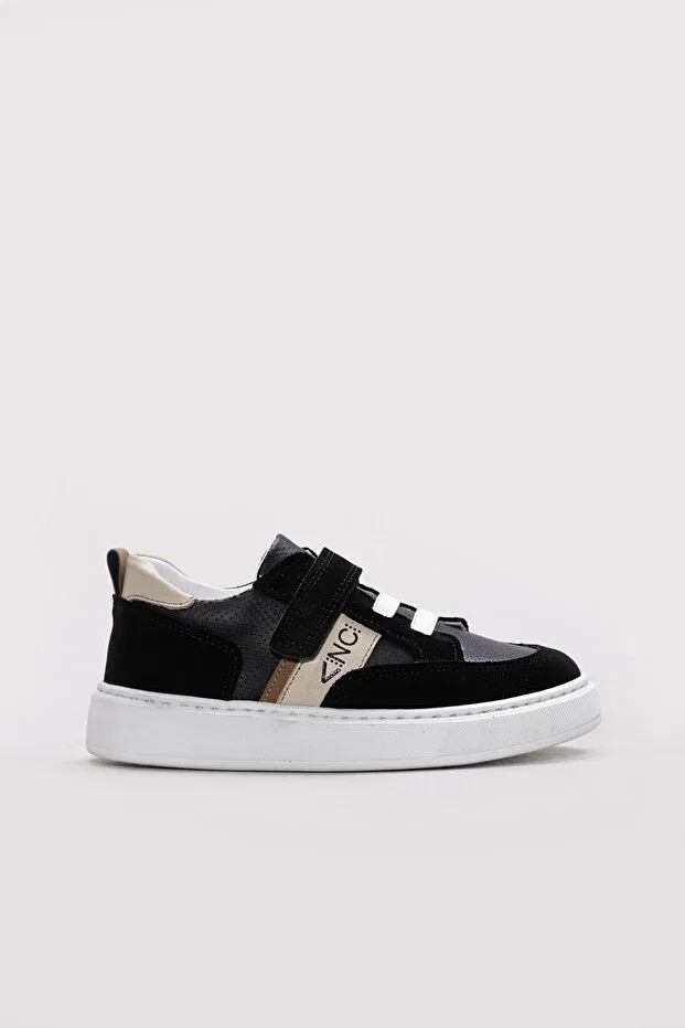 Детские повседневные туфли для девочек из замши Ayakkabıhane, Black-Suede — фото 3