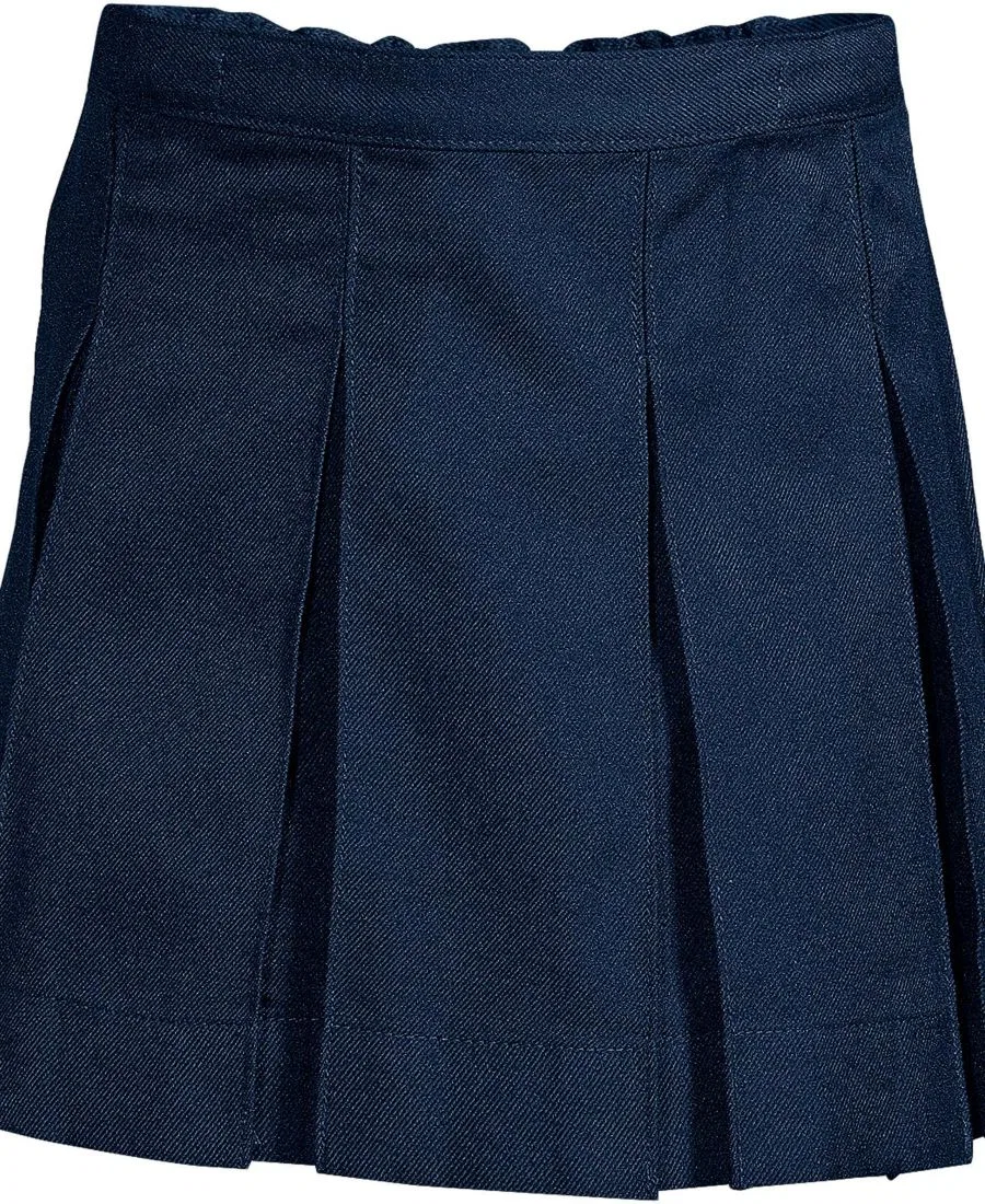 Юбка с плиссировкой до колена Lands' End, Academic Classic Navy