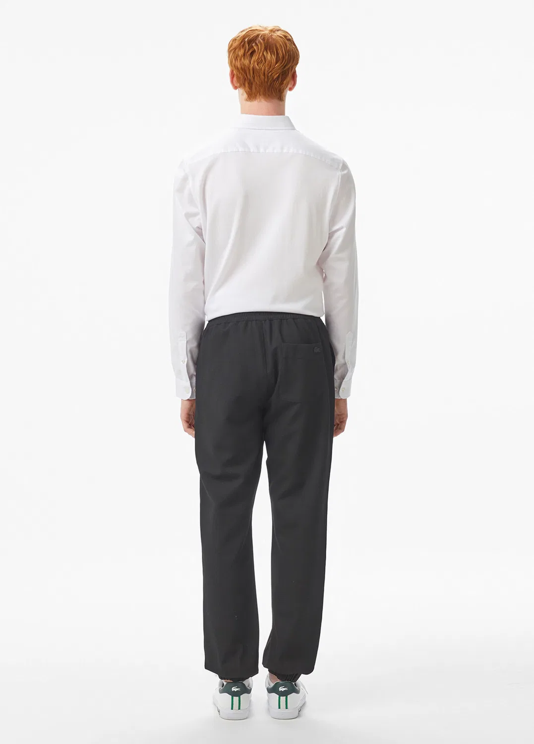 Брюки Tapered Fit Lacoste, black — фото 4