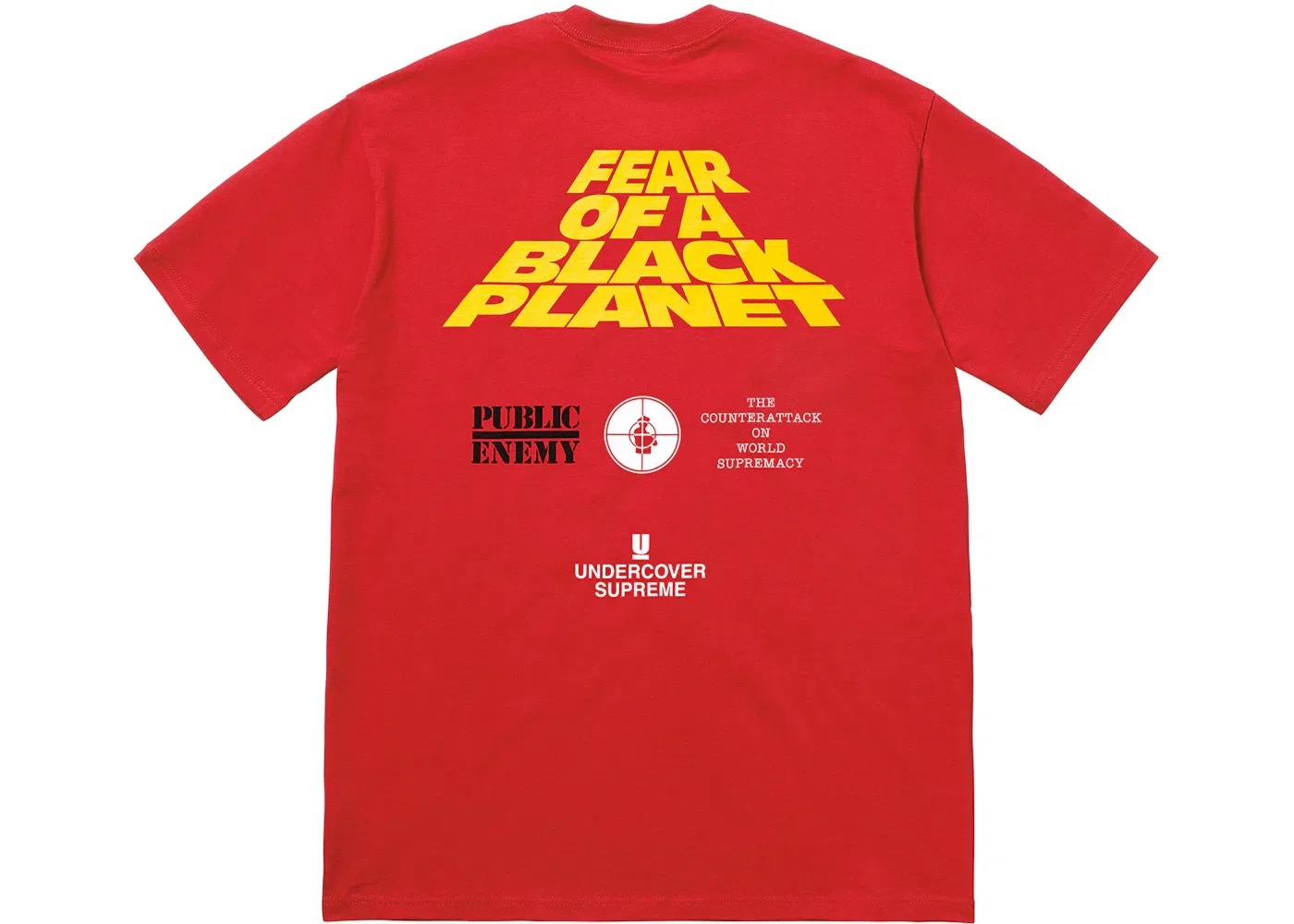 Мужская футболка с принтом Supreme UNDERCOVER/Public Enemy White House Tee, Red — фото 2