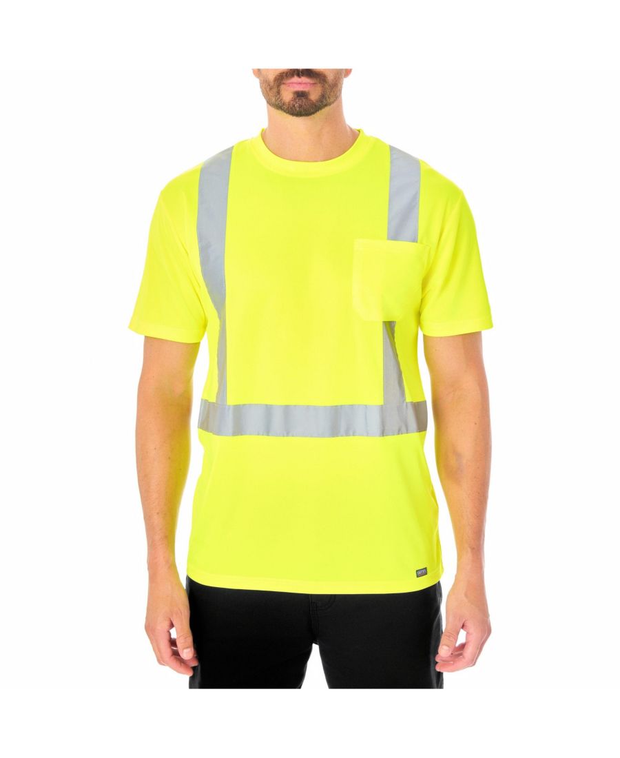 

Мужская светоотражающая защитная футболка с коротким рукавом Smith's Workwear, Laser yellow, Желтый, Мужская светоотражающая защитная футболка с коротким рукавом Smith's Workwear, Laser yellow