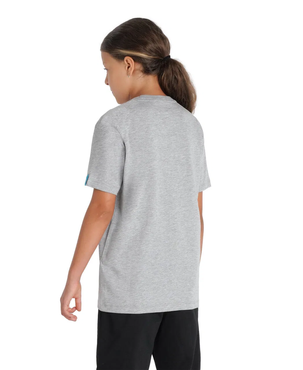 Детская футболка с принтом Team T-Shirt Panel Arena, Grau Blaugrau Grau — фото 4