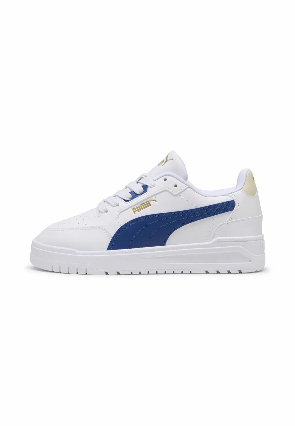 Кроссовки ragazzo in similpelle - кроссовки Puma, White-Clyde Royal- Gold