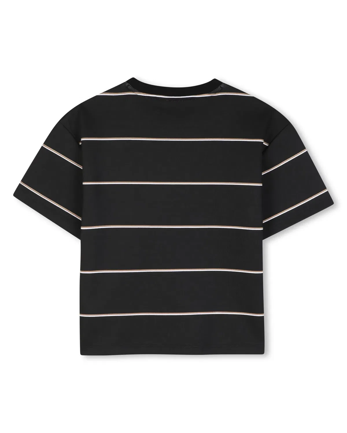 Детская футболка для мальчиков с коротким рукавом BOSS Kidswear, Negro — фото 3