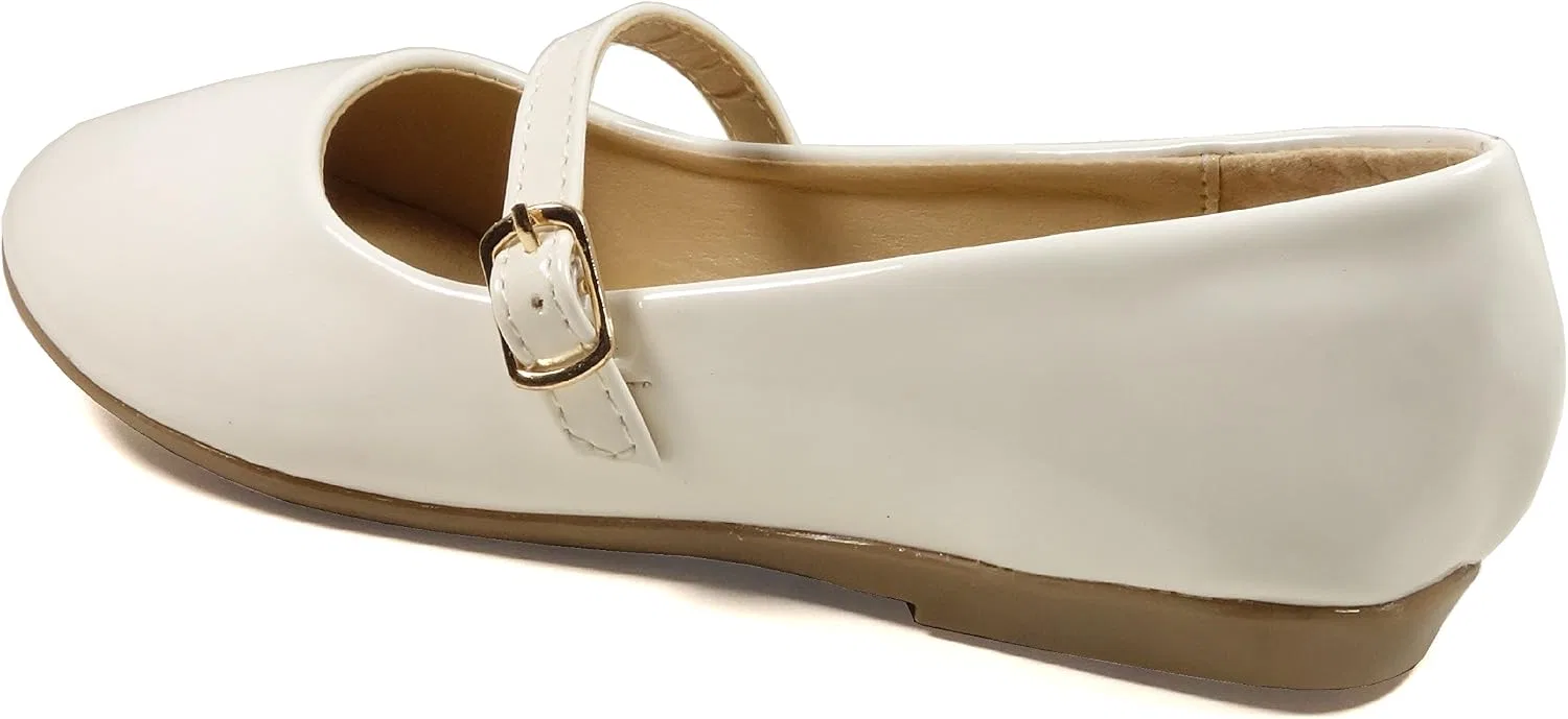 Детские туфли-балетки для девочек с бантом Nova Utopia Nova Footwear, White — фото 4
