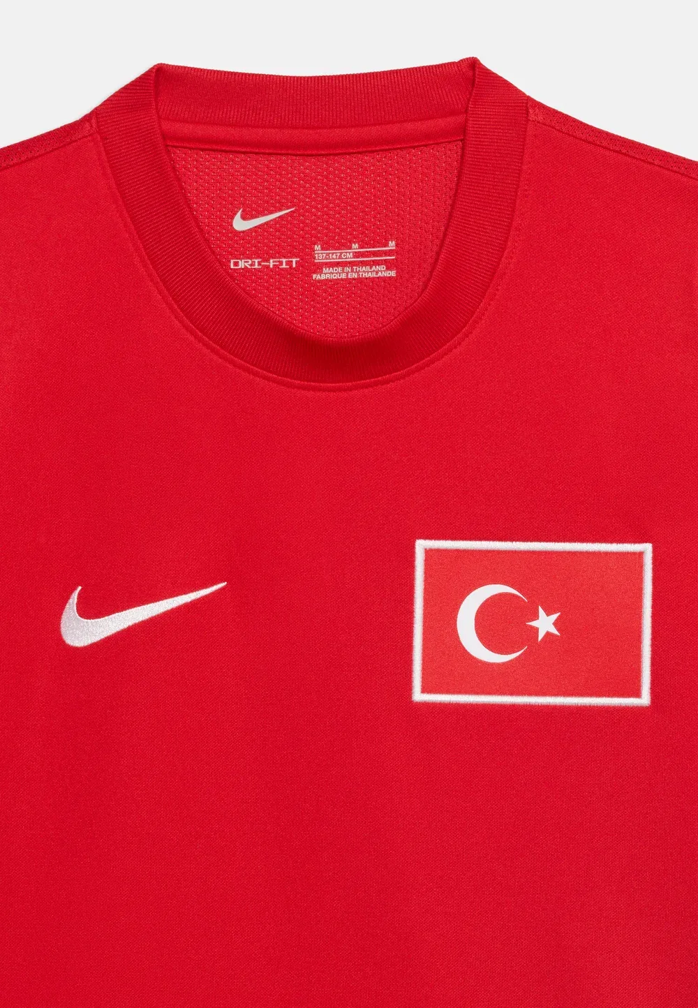 Футболка унисекс футбольной академии «Туркие» Nike Performance, Sport Red/Black/White — фото 4