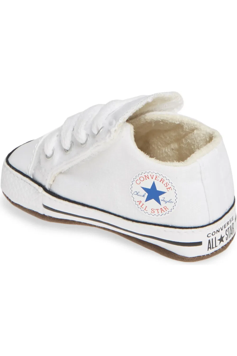 Кроссовки детские на липучке Chuck Taylor All Star Cribster Converse, White/Natural Ivory/White — фото 2