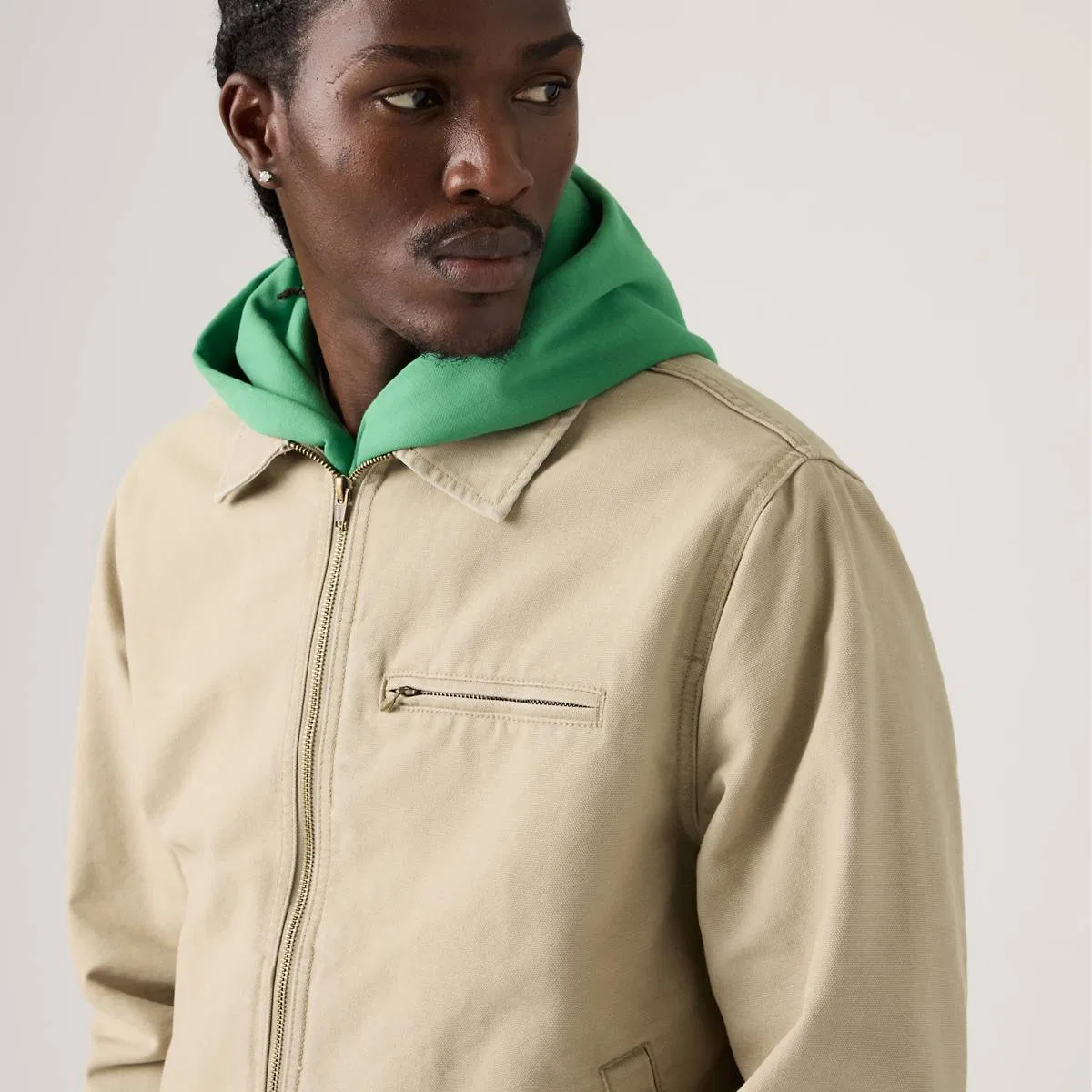 Куртка Cristobal garage Levi's, True Chino - White — фото 2