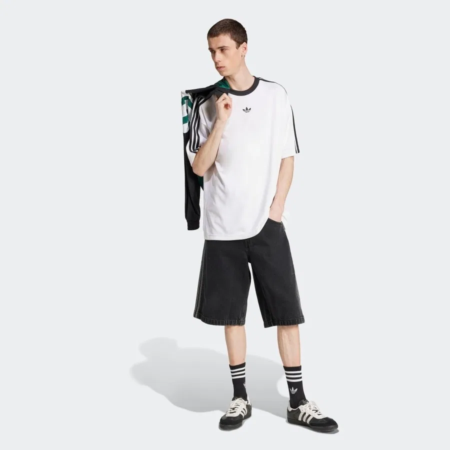 Футболка с коротким рукавом JACQUARD JERSEY adidas, Белый — фото 3
