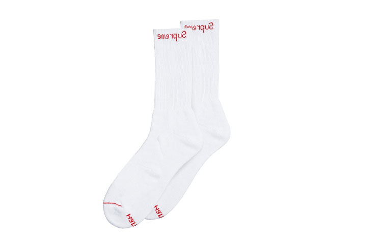 Версия FW23 Осень/Зима Коллекция Гольфы Унисекс Supreme, 4 пары (Красный/Красный) — фото 4