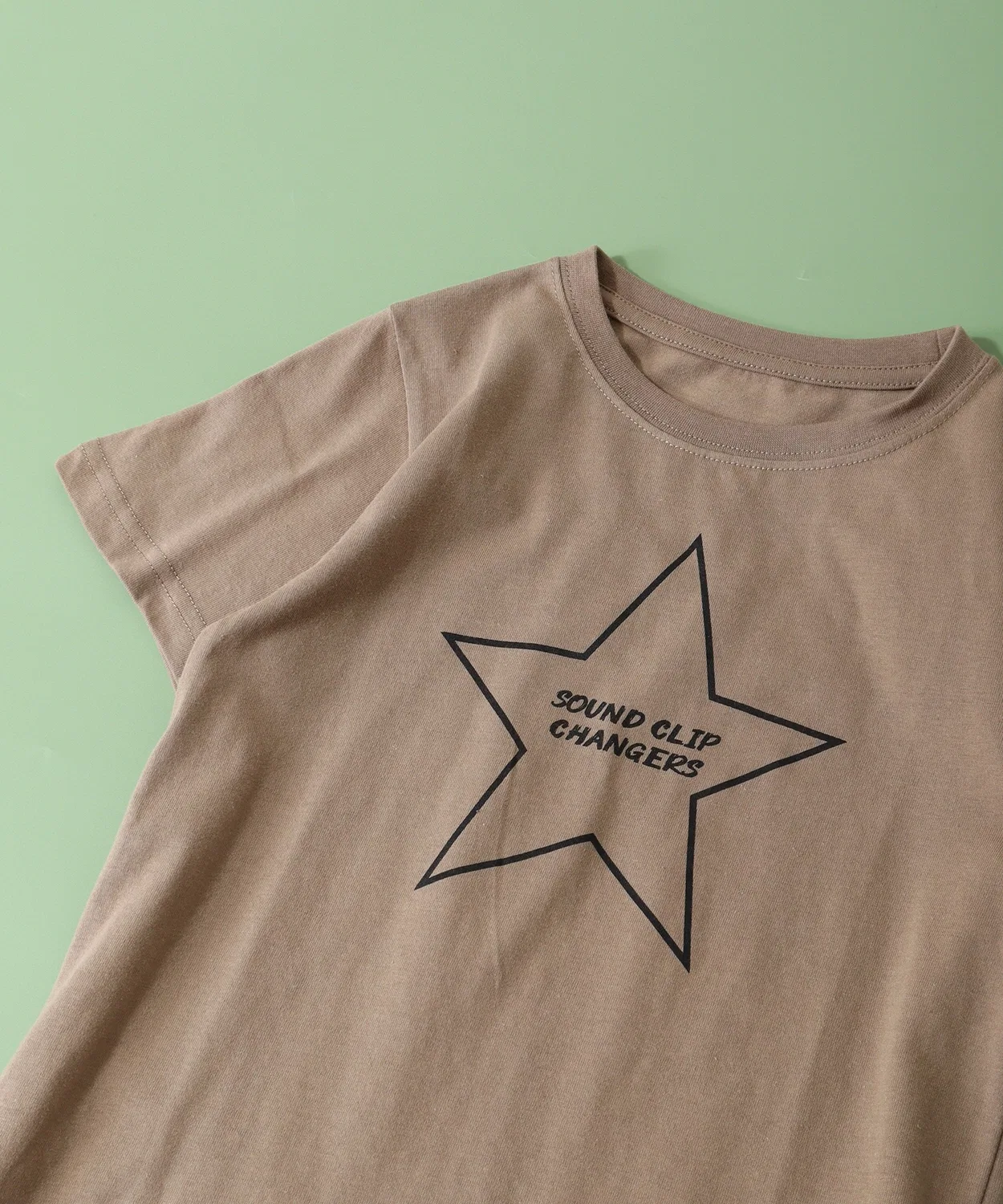 Детская футболка с логотипом с коротким рукавом, модель Half Sleeve FUNALIVE, Light Olive