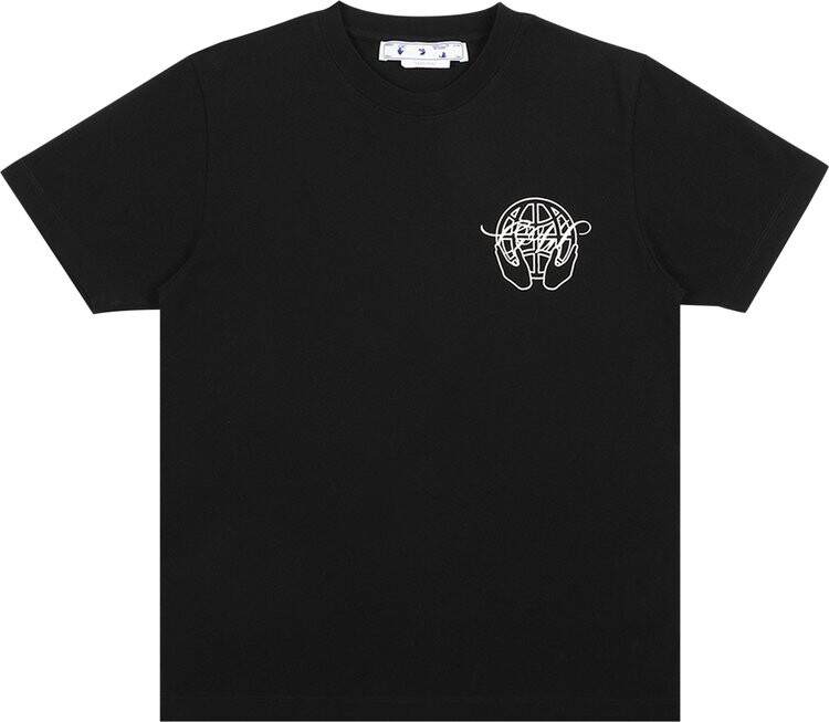 

Футболка Off-White Hand Arrow Slim T-Shirt 'Black/White', черный
