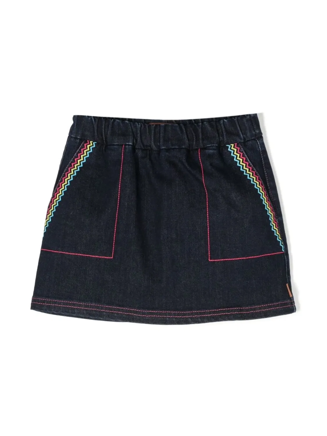 Юбка с вышивкой зигзагом Missoni, синий