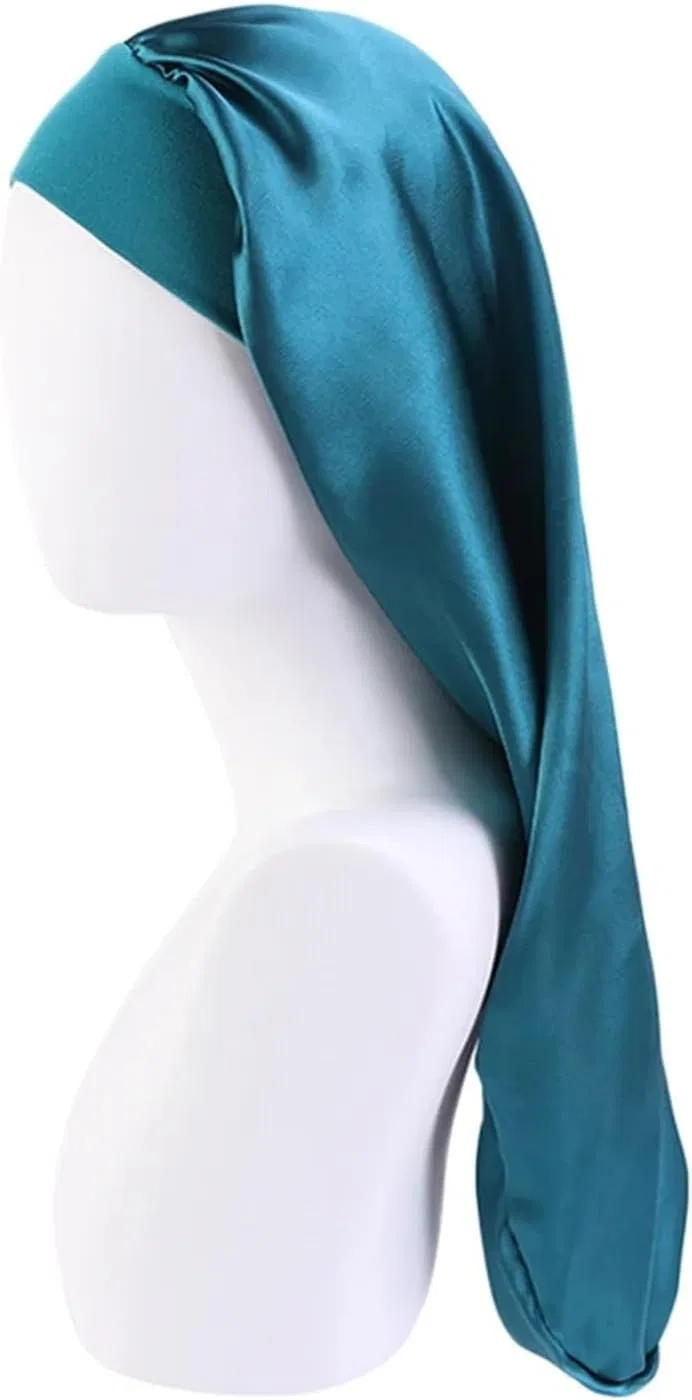 Шелковая шапочка для сна GSXLZ, Teal