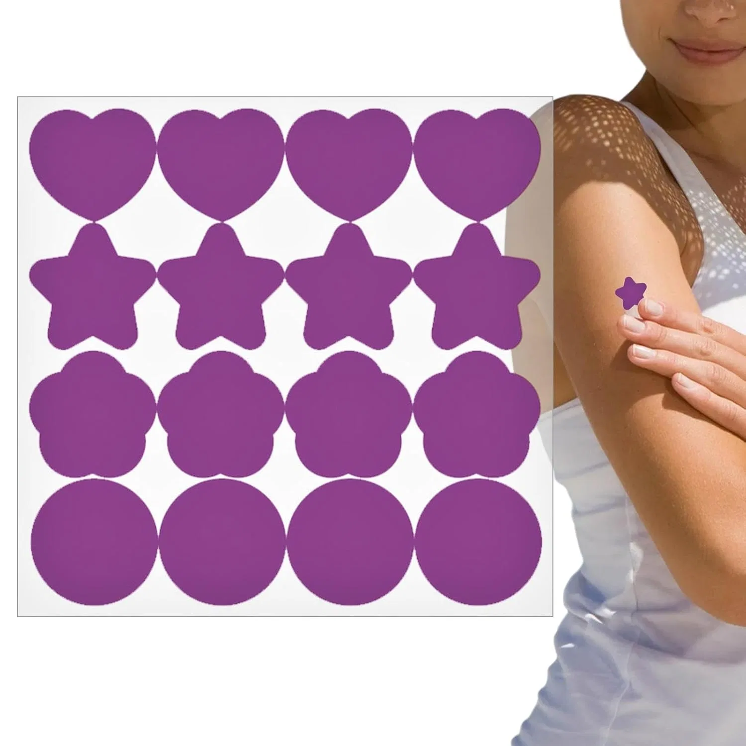 UV Detection Patches, 16 шт., Higyee