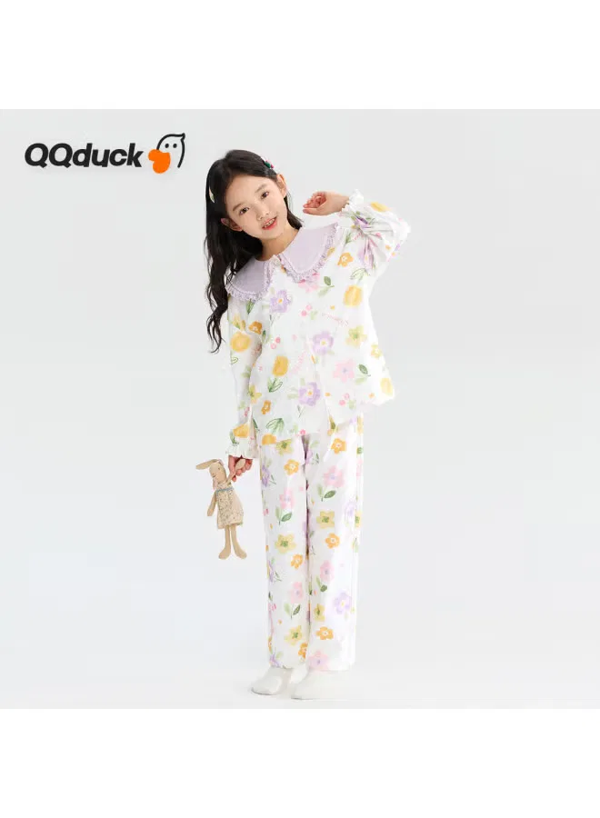 Пижама детская с кардиганом комплект Qq Duck, фиолетовый