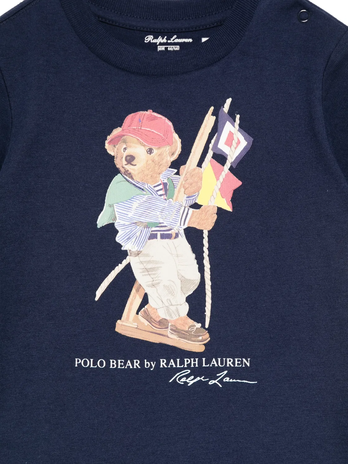 Футболка с графикой медведя Polo Ralph Lauren, синий — фото 3