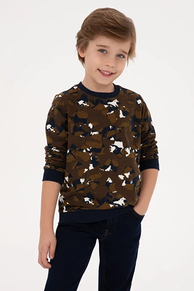 Детские свитшот для мальчиков с длинным рукавом U.S. Polo Assn., Brown