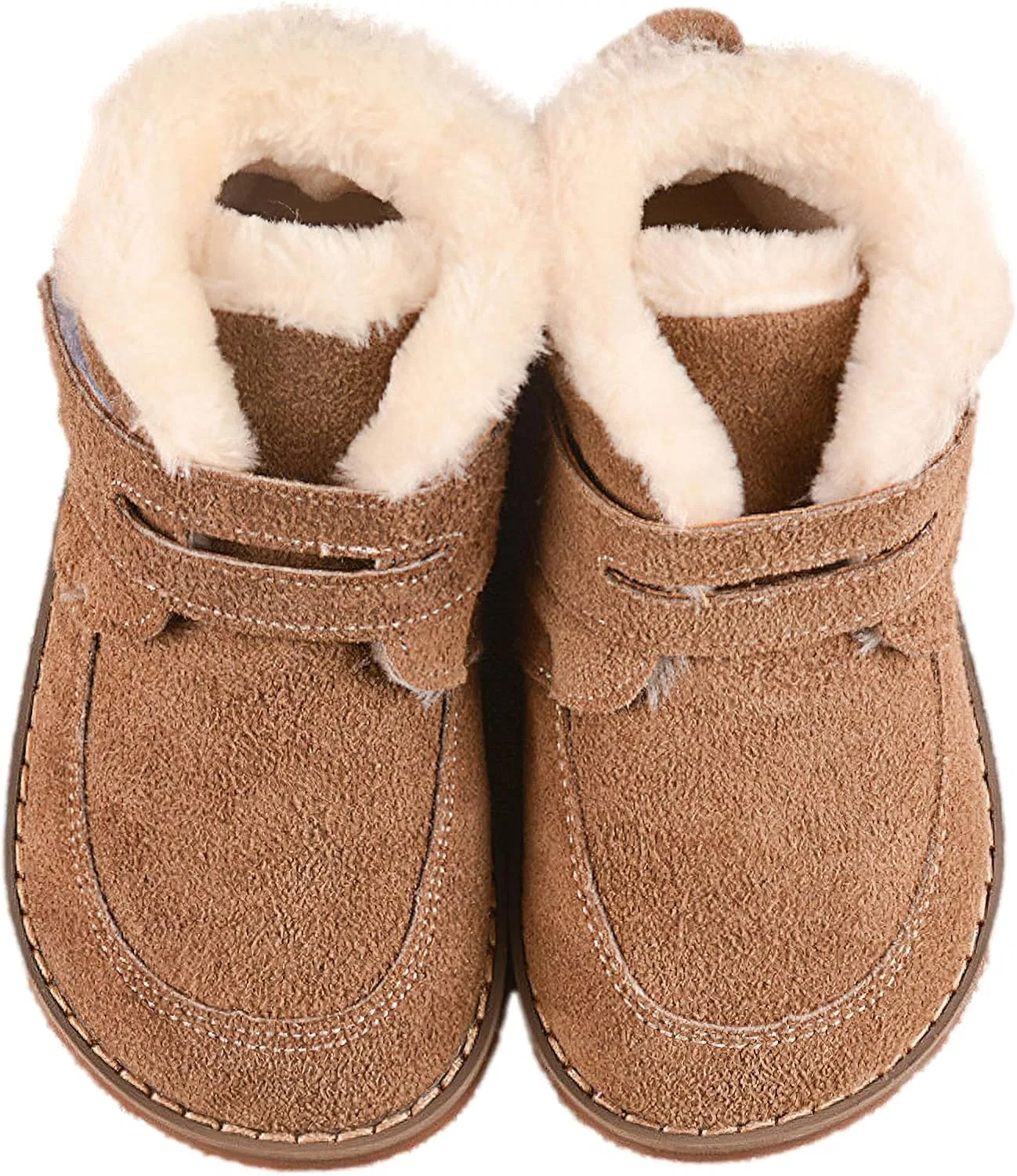 Детские зимние ботинки для мальчиков с мехом rismart, Khaki — фото 3