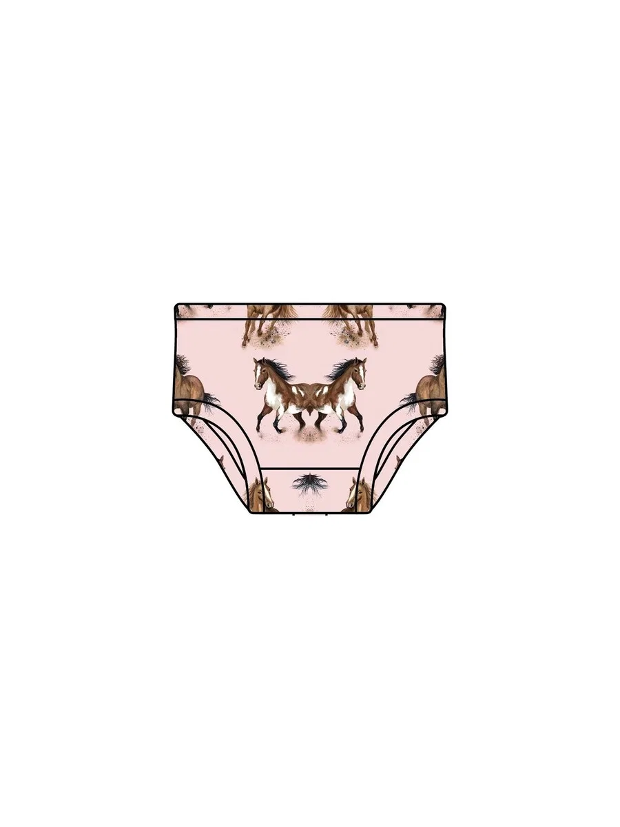 Трусики Walkiddy 'Walkiddy - Graceful Horses Brief' в розовом цвете