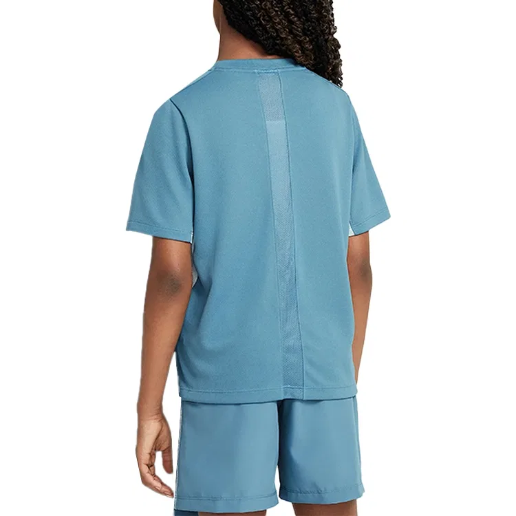 Детская футболка с Dri-FIT Smolder Blue/Glacier Blue Nike, Smolder Blue/Glacier Blue — фото 3