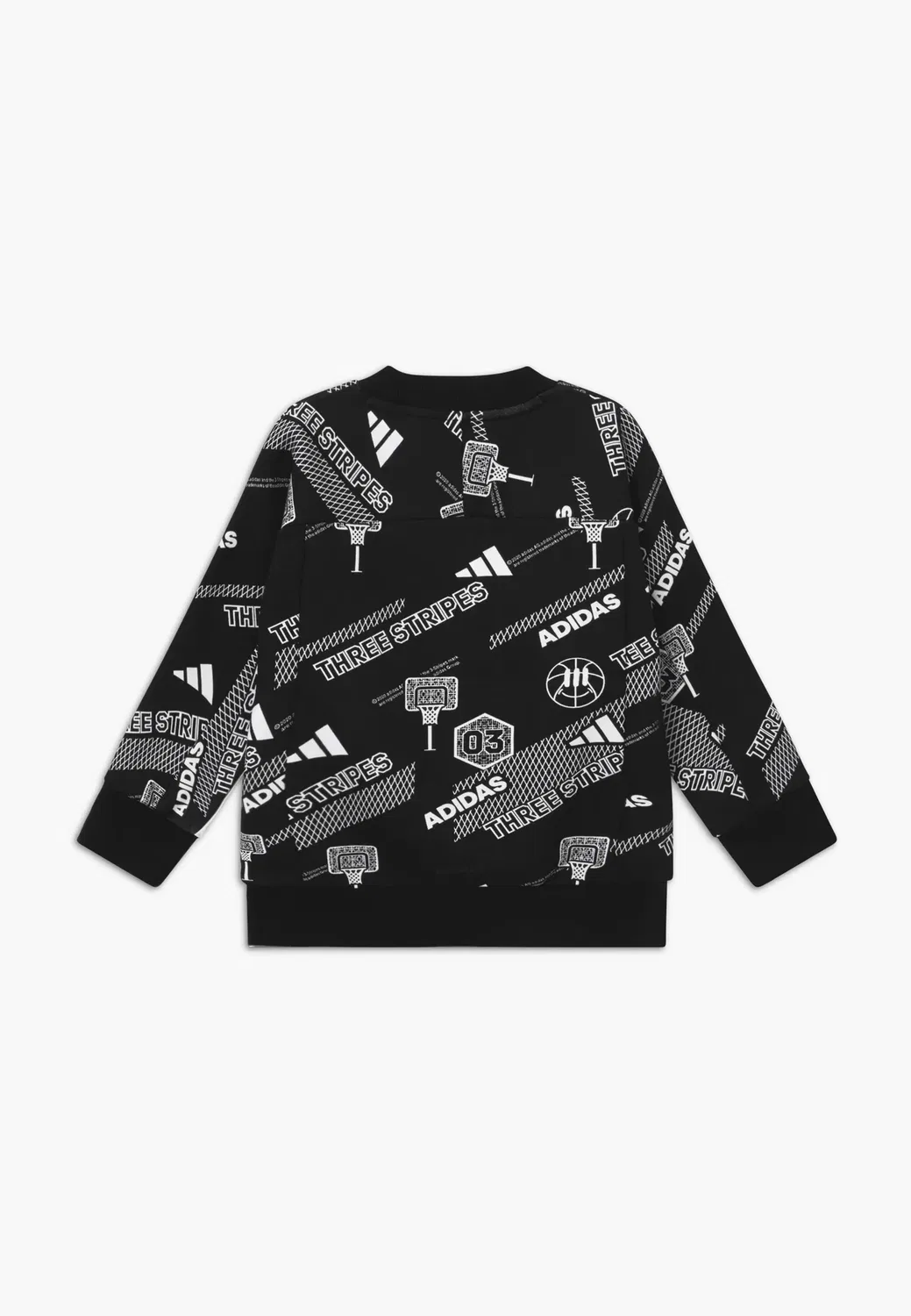 Свитшот Crew Adidas Performance, Black/White — фото 2