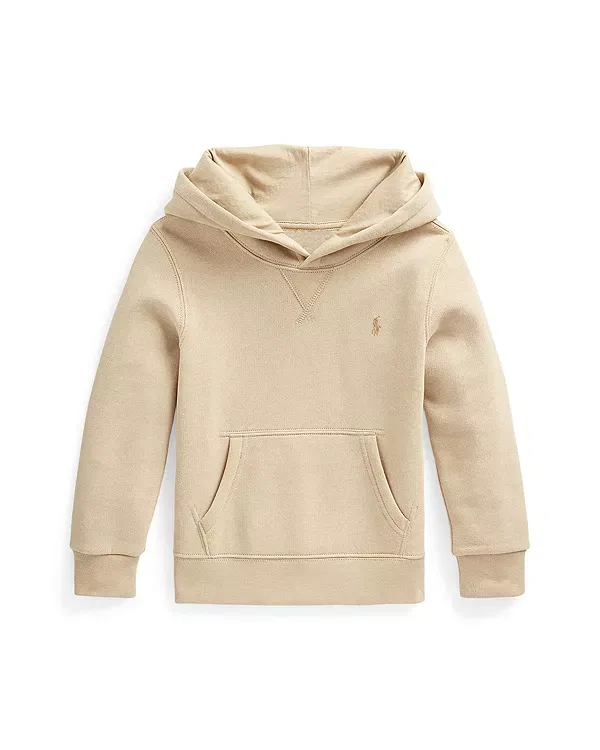 Детская толстовка для мальчиков из флиса с вышивкой Ralph Lauren, Khaki — фото 4