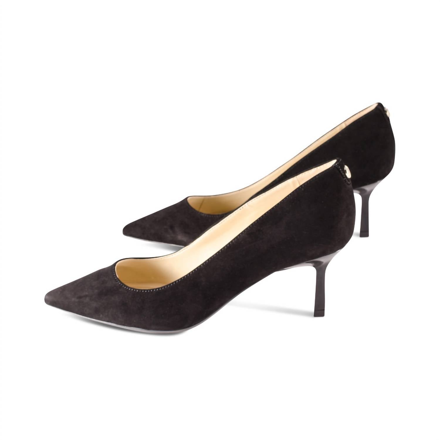 Женские туфли на шпильках из замши Kumia черного цвета Nine West
