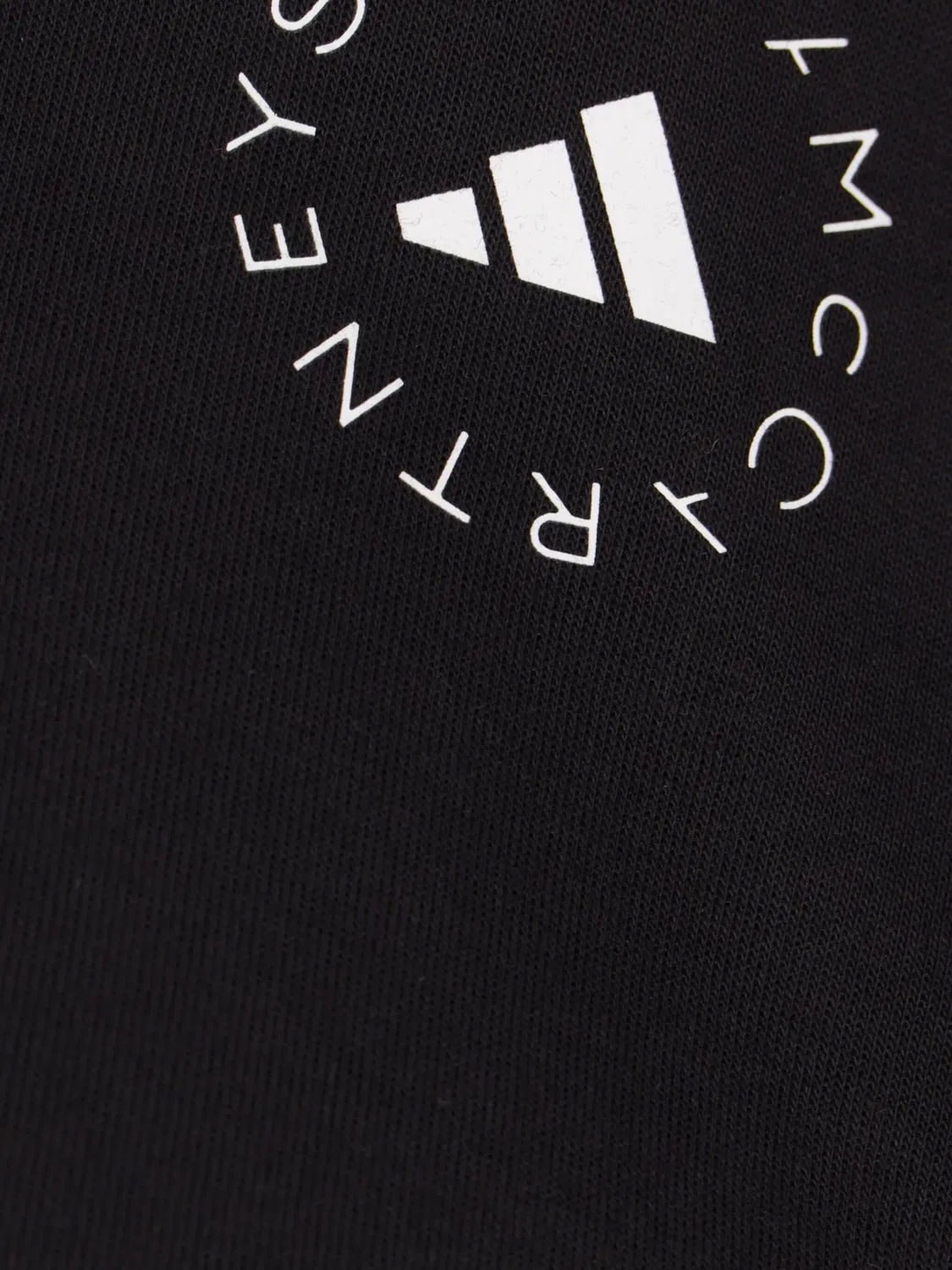 Adidas Укороченный черный худи — фото 2