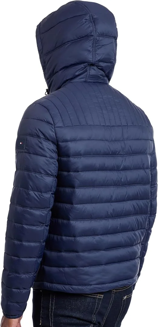 Мужская куртка Tommy Hilfiger Down Alternative Hooded Puffer, темно-синий — фото 4