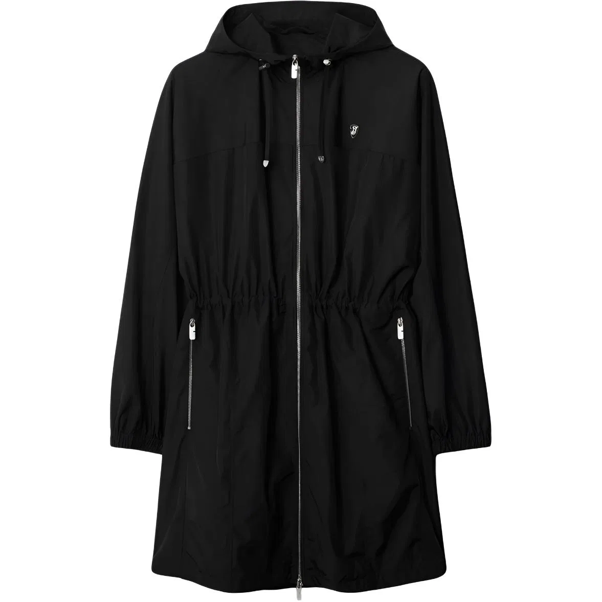 Пальто Burberry с логотипом, женское, черное