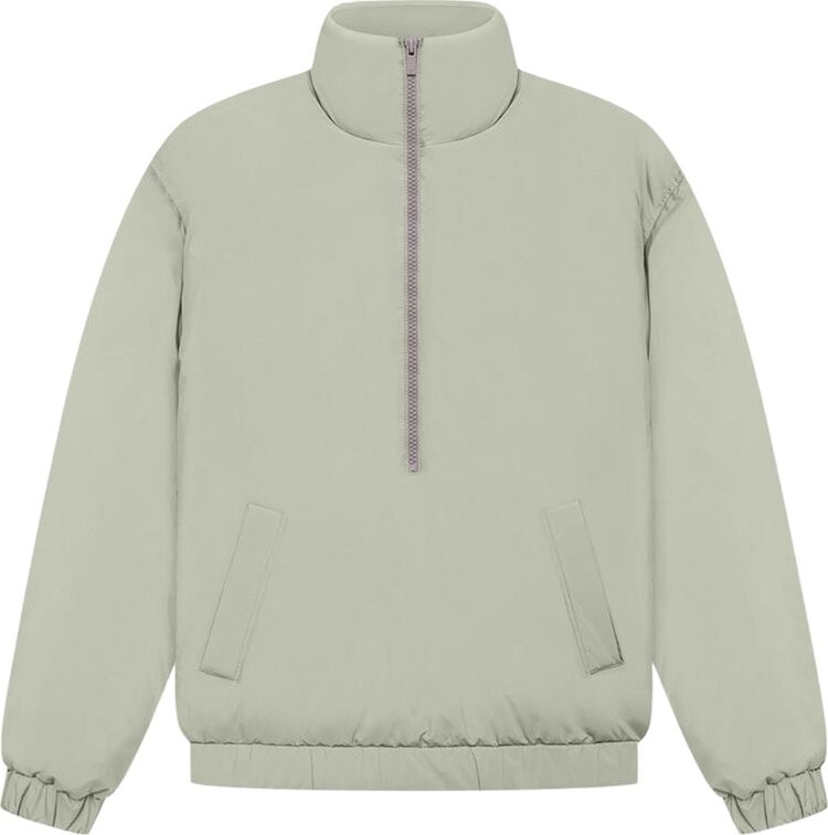 Пуховик Fear of God Essentials Half-Zip Puffer 'Seafoam', зеленый — фото 2
