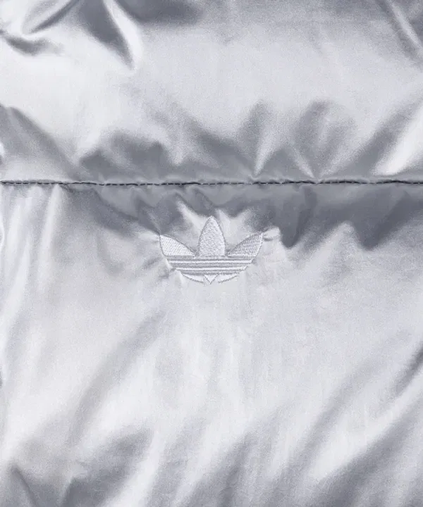 Куртка пуховая короткая, Adidas, серебристый — фото 4
