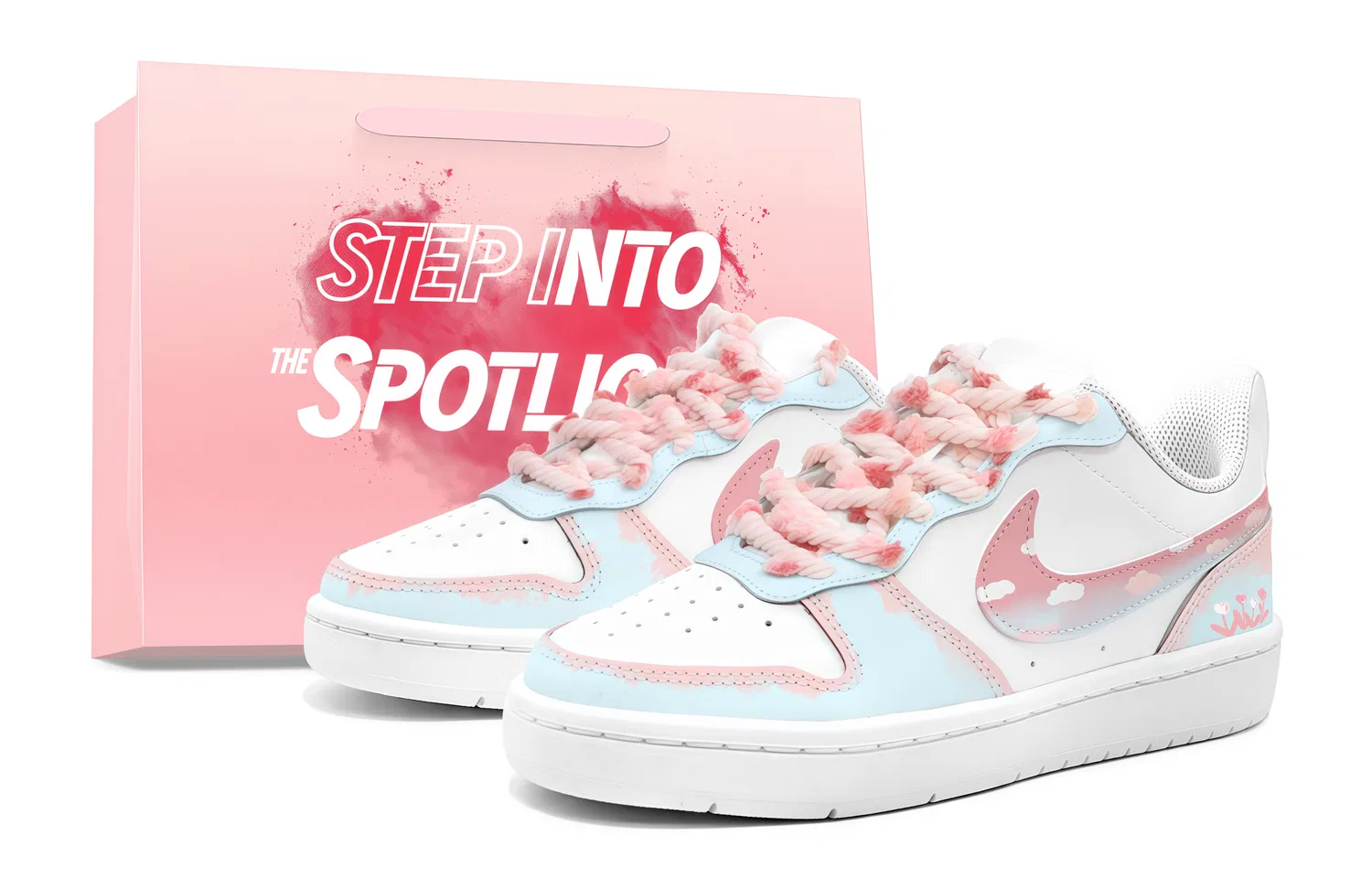 Детские кроссовки для скейтбординга с принтом облаков Court Borough Kids Nike