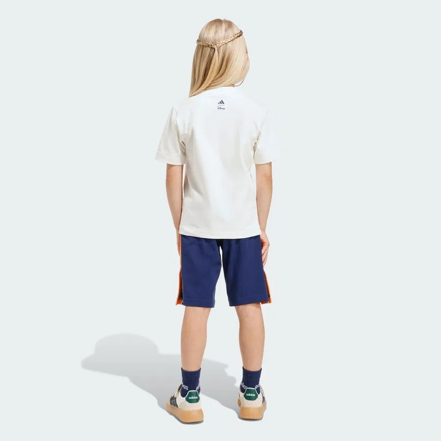 Комплект из футболки и шорт с принтом Mickey Mouse Sportswear JZ3559 adidas, Белый — фото 2