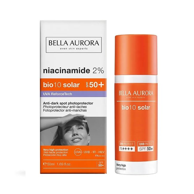 

Bio 10 солнечный крем для лица spf50+ Bella Aurora, 50 мл