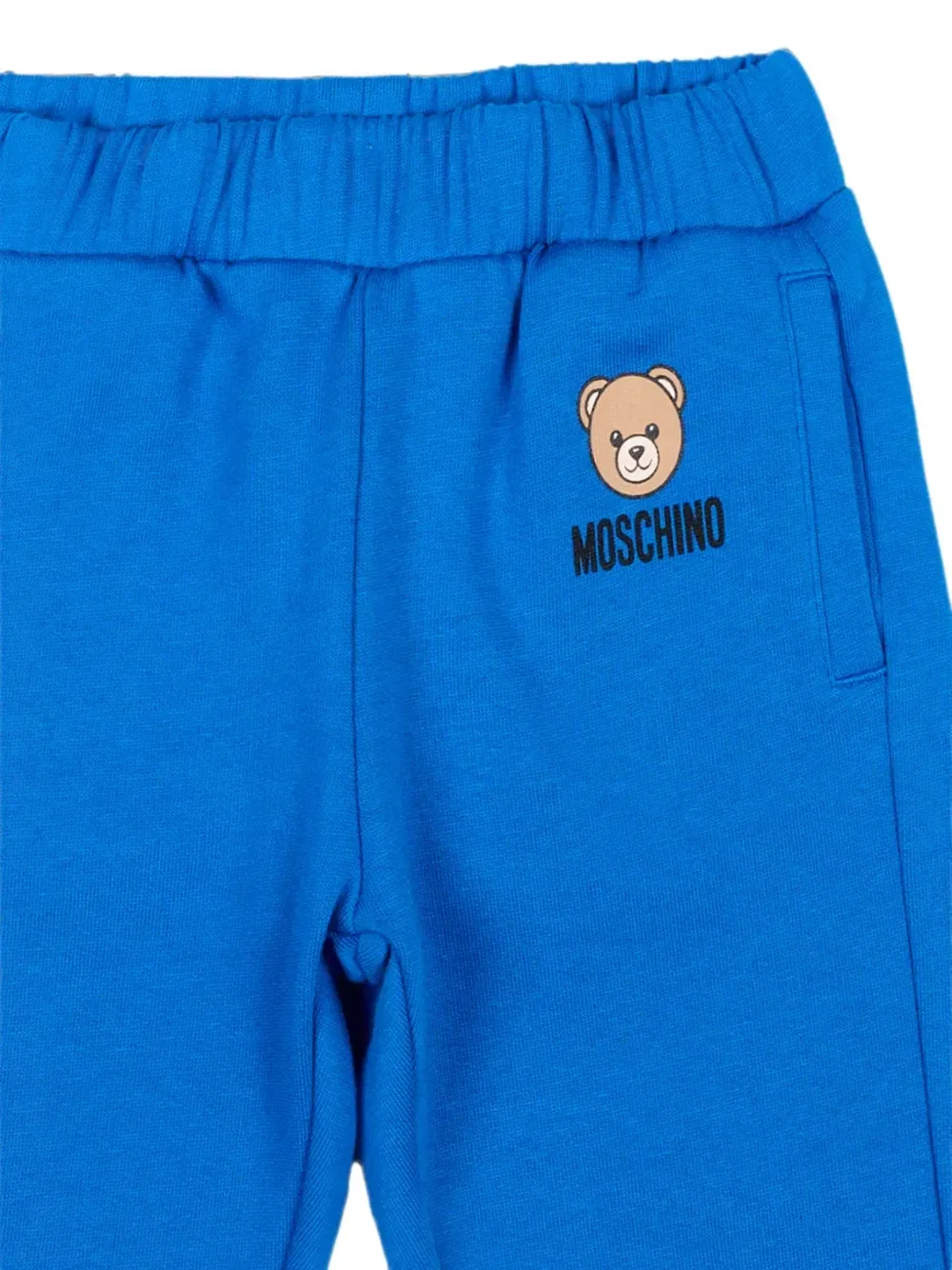 Спортивные штаны с логотипом в виде медведя Тедди Moschino Kids, синий — фото 3