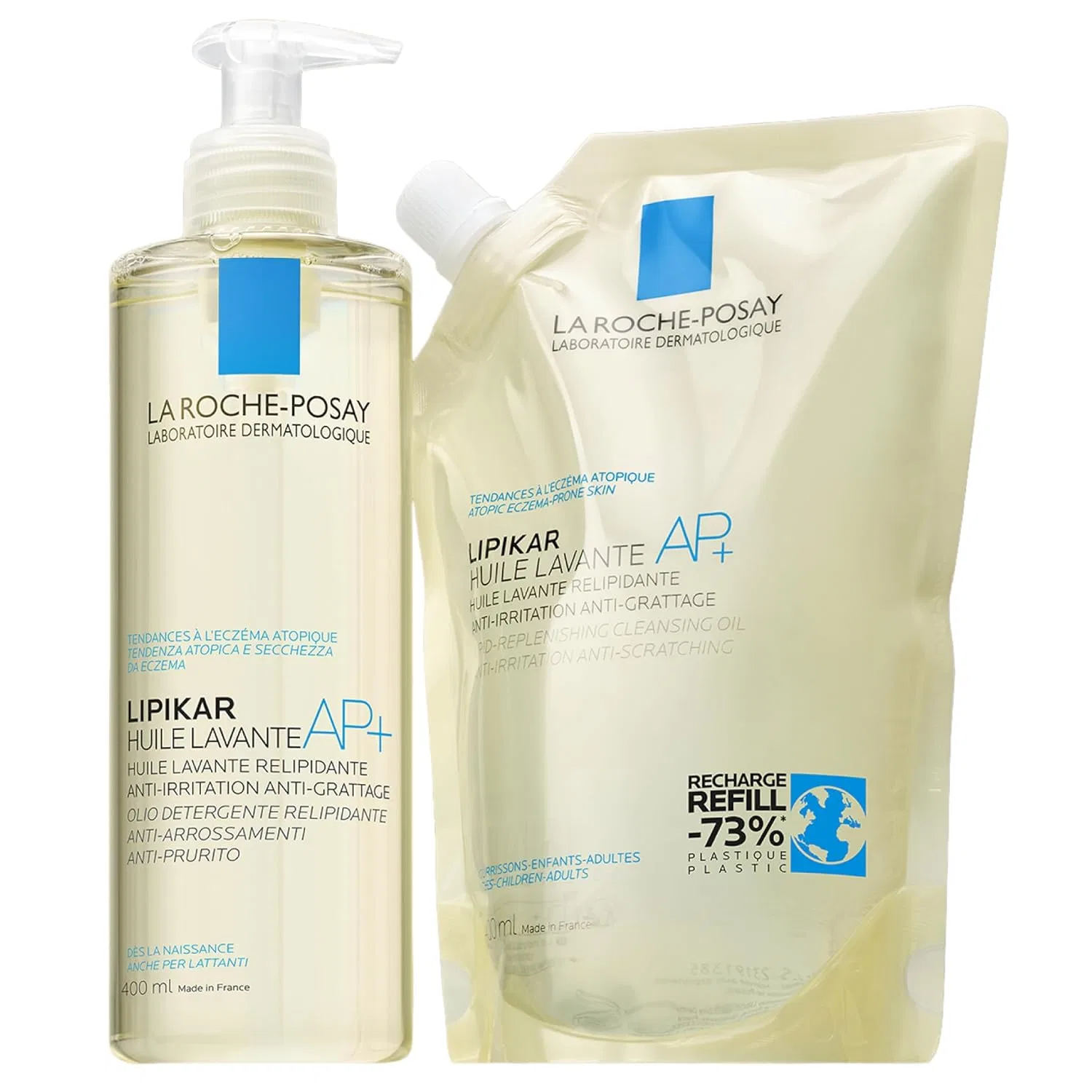 Масло для душа La Roche-Posay Lipikar AP+ 400 мл + 400 мл рефил