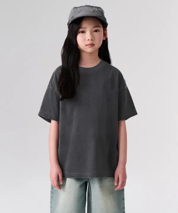Футболка оверсайз пигментная, Musinsa Standard, Charcoal Grey