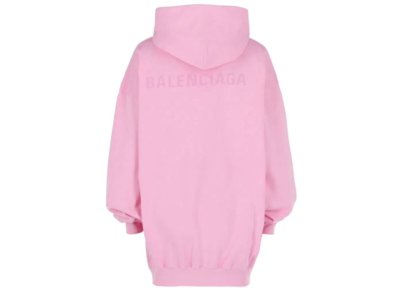 Женский худи оверсайз с принтом Balenciaga, Pink Pink — фото 2