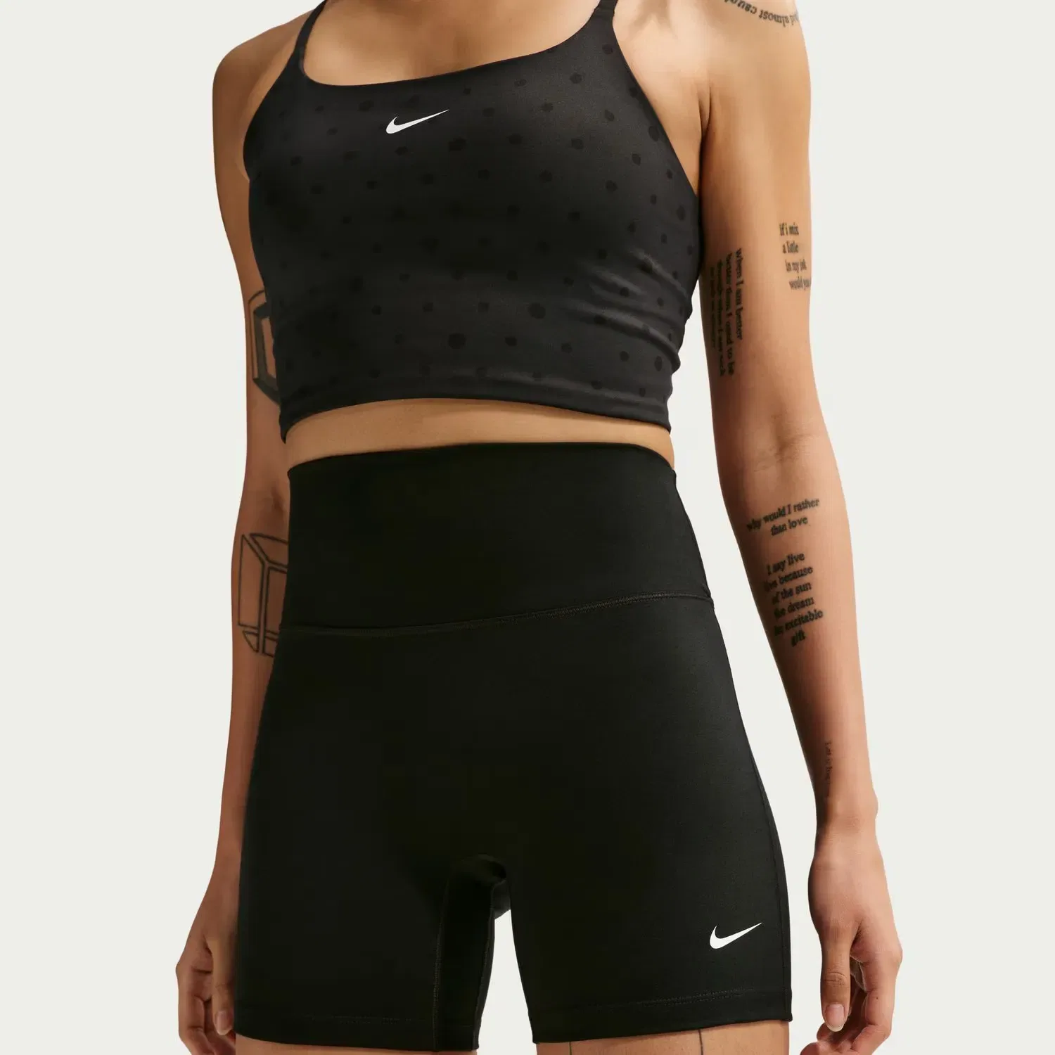 Женские шорты для бега с высокой посадкой Nike DF One HR 5In, Negro — фото 3