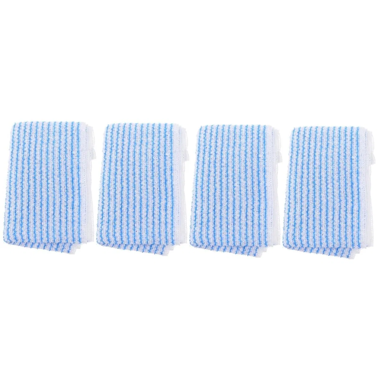 Скраб-полотенце для спины двустороннее DOITOOL, 4 шт, 103x24 см, Sky Blue
