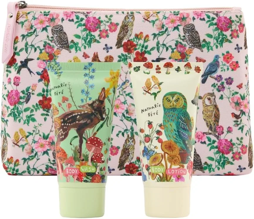 Набор дорожной косметички Shower Gel and Lotion 50ml Vintage & Co, Forest Folk — фото 2