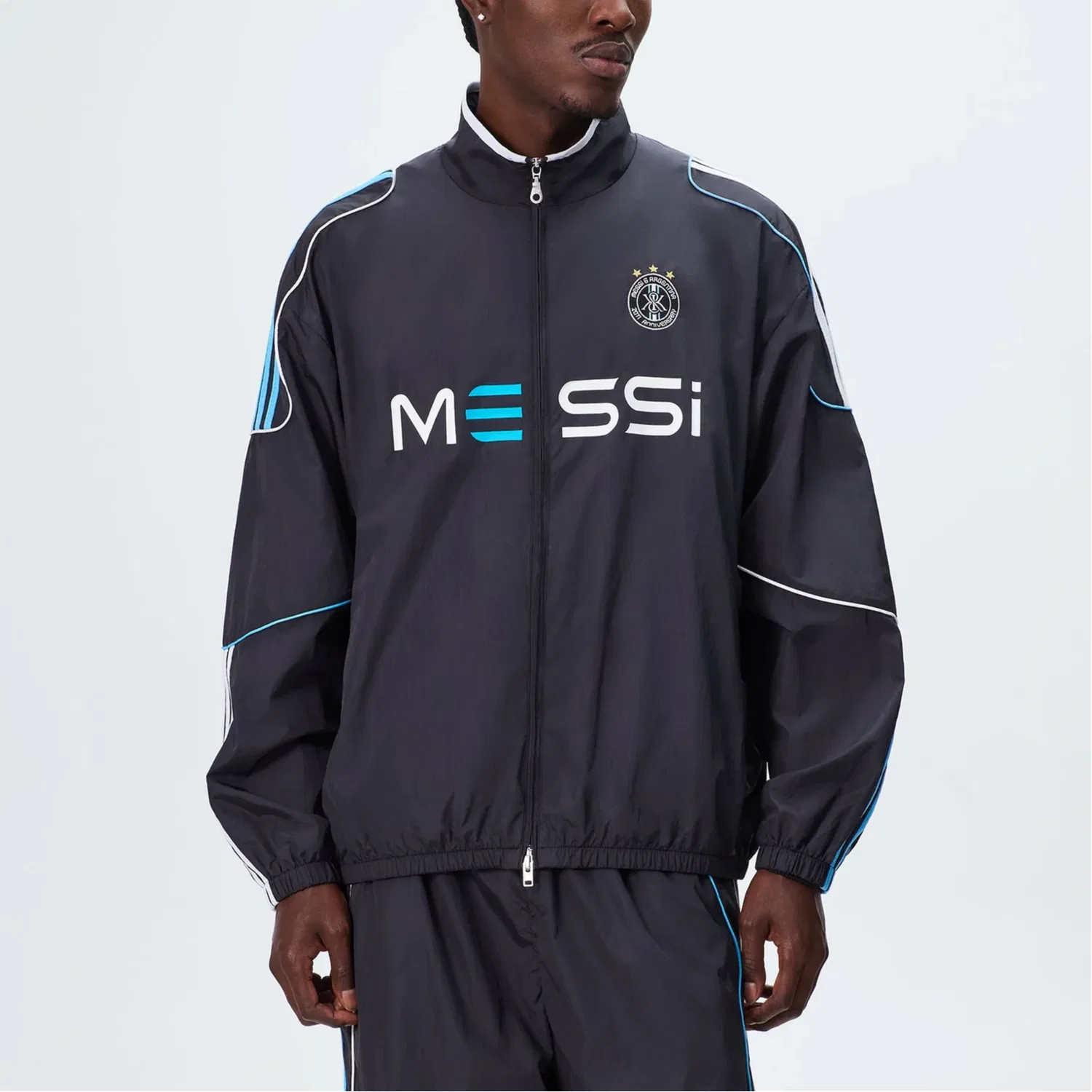 Куртка X KITH X MESSI, Adidas Originals, Black — фото 4