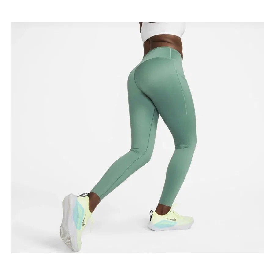 Лосины для фитнеса с высокой посадкой Nike Go Firm-Support, Зеленый — фото 4