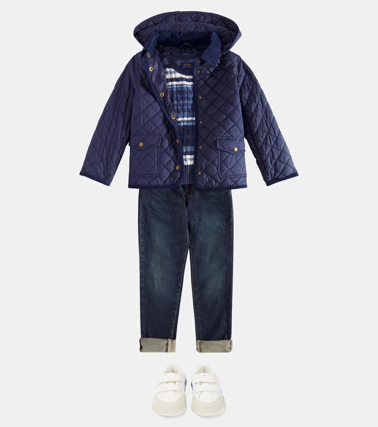 Легкая куртка стеганая Polo Ralph Lauren Kids, синий — фото 2