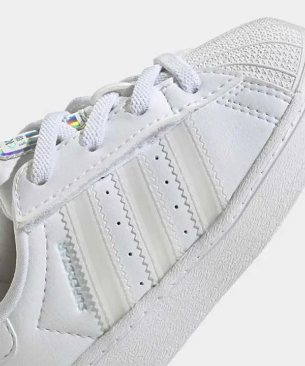Кроссовки Superstar LED Light Comfort Closure EL Infant, Adidas, белый — фото 4