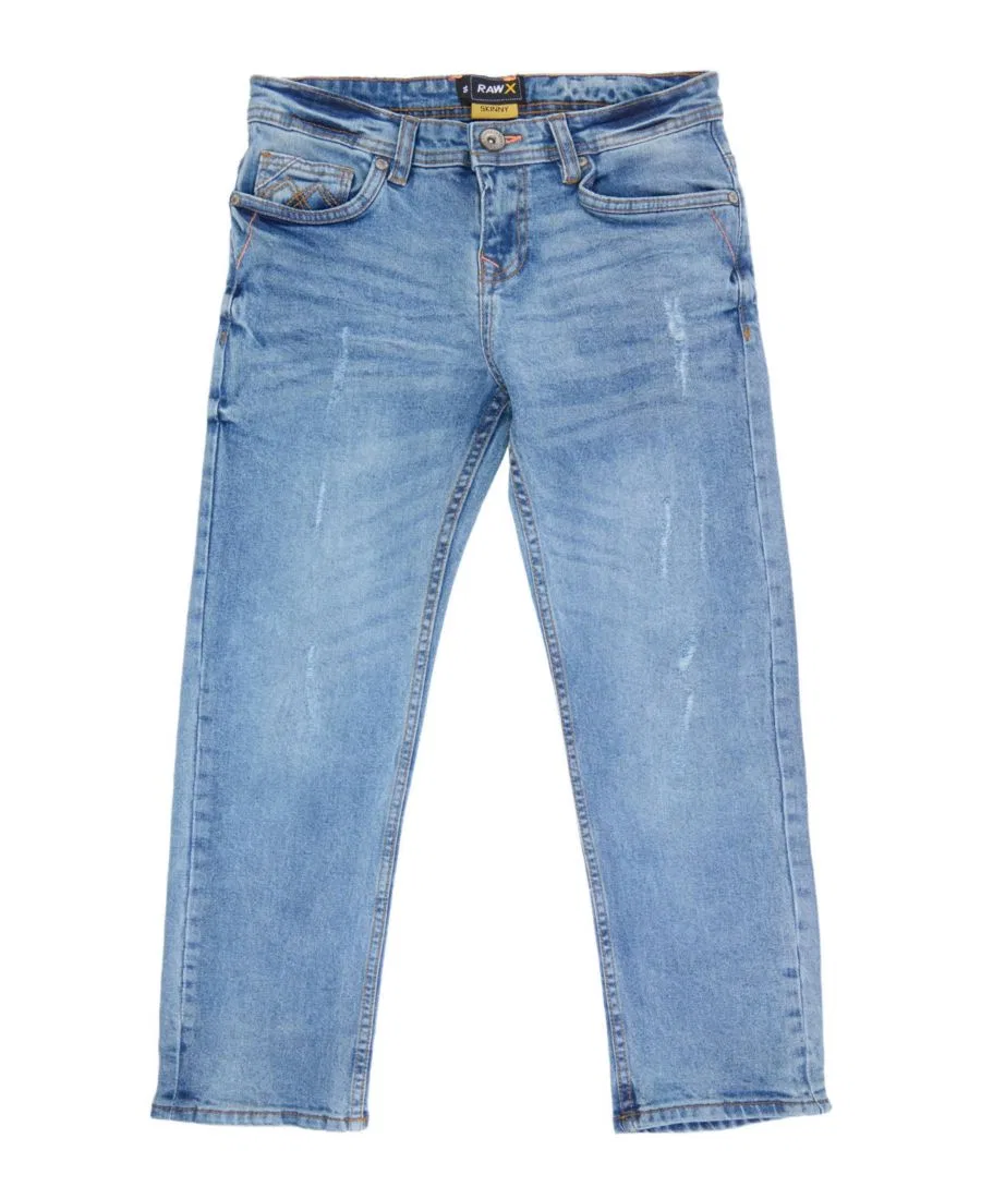Джинсы с потертостями Rip And Repair Denim Jeans Raw X, Light Stone 90007